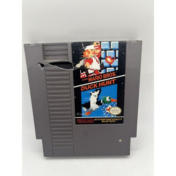 Super Mario Bros. Duck Hunt (Nintendo NES, 1985) Authentic Cartridge - Tested - Picture 1 of 6